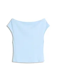 Off-Shoulder-Shirt aus reiner Bio-Baumwolle, bonprix
