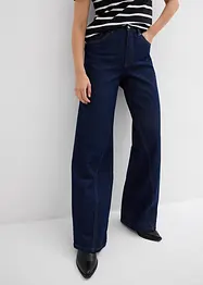 Jean large taille haute, peu extensible, bonprix