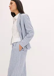 Bundfaltenhose mit Leinenanteil, bonprix