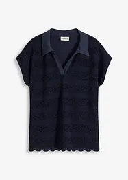 Poloshirt mit Spitze, bonprix