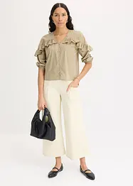 leichte Bluse mit Volants, bonprix