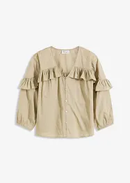 leichte Bluse mit Volants, bonprix