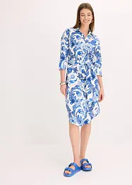Robe-chemise en coton mélangé, bonprix