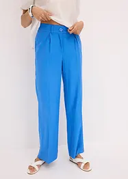 Pantalon palazzo en lin mélangé aérien, bonprix