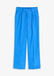 Pantalon palazzo en lin mélangé aérien, bonprix