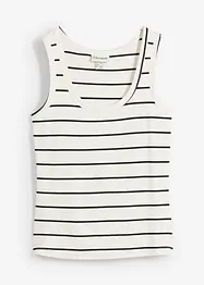 Débardeur côtelé féminin, bonprix
