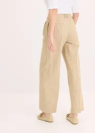 Bundfaltenhose mit Leinenanteil, bonprix