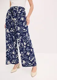 Pantalon large à pinces et imprimé, bonprix
