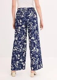 Pantalon large à pinces et imprimé, bonprix