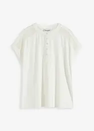 Viskose Shirt mit Spitzeneinsatz, bonprix