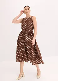 Robe midi avec lien à nouer, bonprix