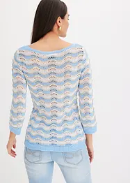 Pull en maille ajourée, bonprix