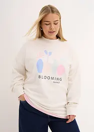 Sweat oversize en coton mélangé, bonprix