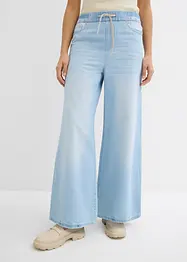 Jean large, taille mi-haute et élastiquée, bonprix