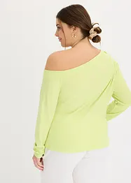 T-shirt épaule découverte avec fronces, bonprix