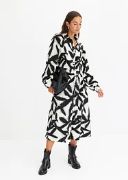 bedrucktes Satin-Midikleid, bonprix