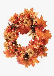 LED-Hängedeko Türkranz mit Herbstdeko, bonprix
