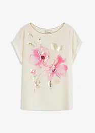 Shirt mit Webeinsatz, bonprix