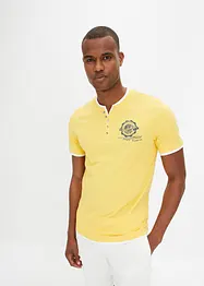 Lot de 2 T-shirts col tunisien, bonprix