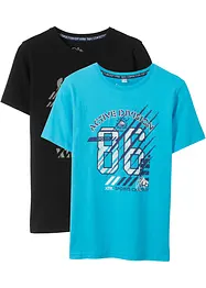 T-Shirt aus reiner Bio-Baumwolle (2er Pack), bonprix