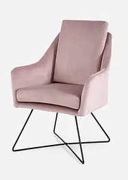 Fauteuil en velours, bonprix