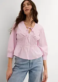 Geraffte Bluse mit elastischen Nähten, bonprix