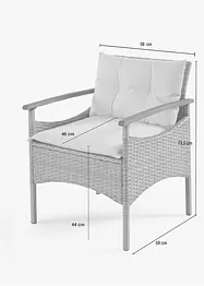 Gartenmöbel Set (3-tlg. Set), bonprix