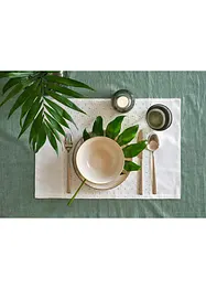 Bio Baumwoll Tischset mit Stickerei (2er Pack), bonprix