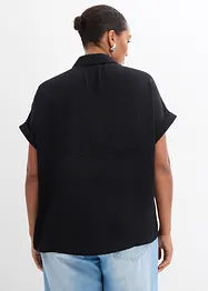 Oversized Bluse aus strukturiertem Crêpe, bonprix