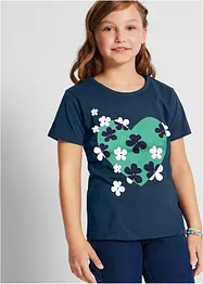 Lot de 2 T-shirts fille en coton, bonprix