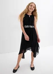 Robe en crêpe à sequins, bonprix