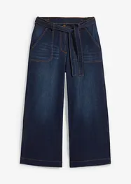 Jean large raccourci, taille haute élastiquée, bonprix
