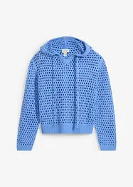Ajour-Pullover mit Kapuze, bonprix