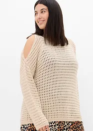 Pull boxy à découpes, bonprix