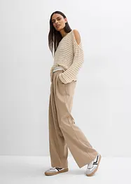 Pull boxy à découpes, bonprix