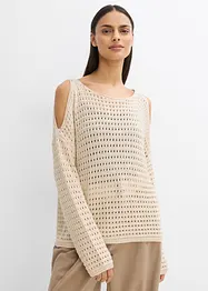 Pull boxy à découpes, bonprix