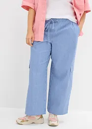 Pantalon cargo à taille élastiquée, bonprix