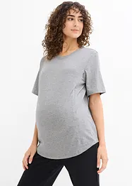 T-shirt de grossesse avec coton, fonction d'allaitement discrète, bonprix