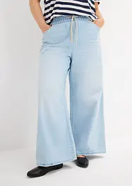 Jean large, taille mi-haute et élastiquée, bonprix