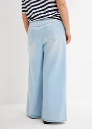Jean large, taille mi-haute et élastiquée, bonprix