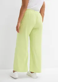 Pantalon large à pinces en viscose fluide, bonprix