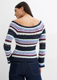 Pull à motif ajouré, bonprix