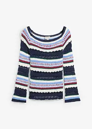 Pull à motif ajouré, bonprix