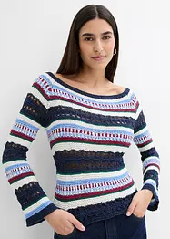 Pull à motif ajouré, bonprix