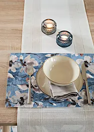 Jacquard Tischläufer einfarbig, bonprix