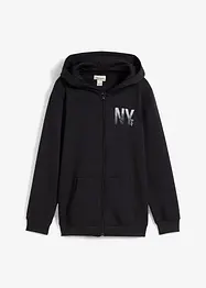 Kapuzen-Sweatjacke aus weichem Baumwoll-Mix, bonprix