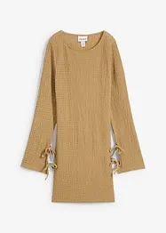 Minikleid aus strukturiertem Crêpe, bonprix