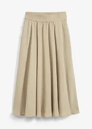 Jupe midi, taille élastiquée, bonprix