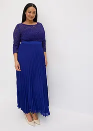 Chiffonkleid mit Spitze und Plissee-Rock, bonprix