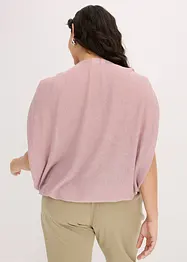 T-shirt en lurex avec drapé, bonprix